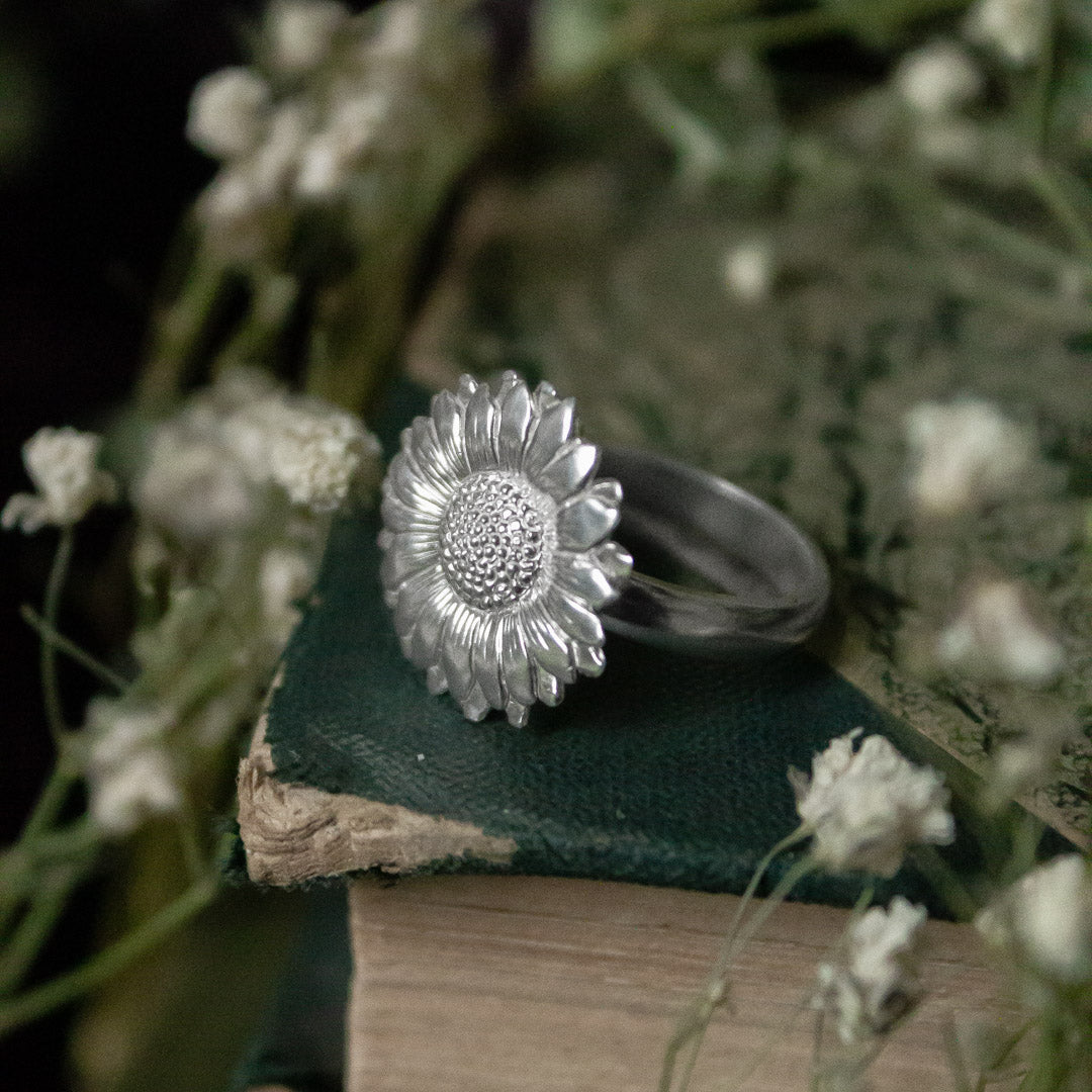 Anillo Girasol plata