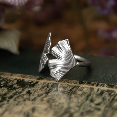 Anillo doble Ginkgo