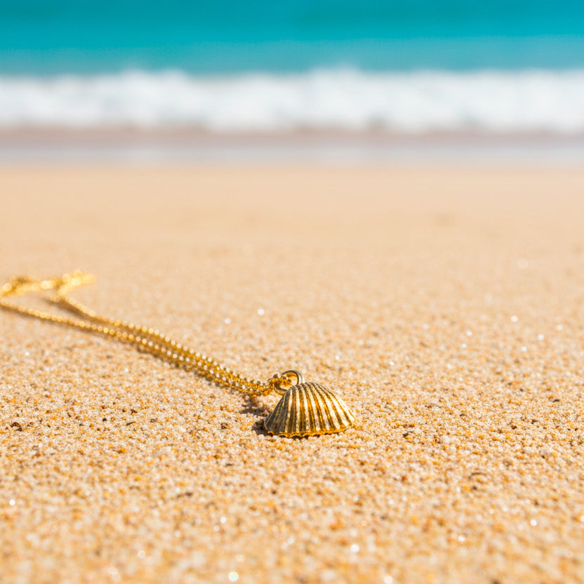 Colgante Conchita almeja Dorada