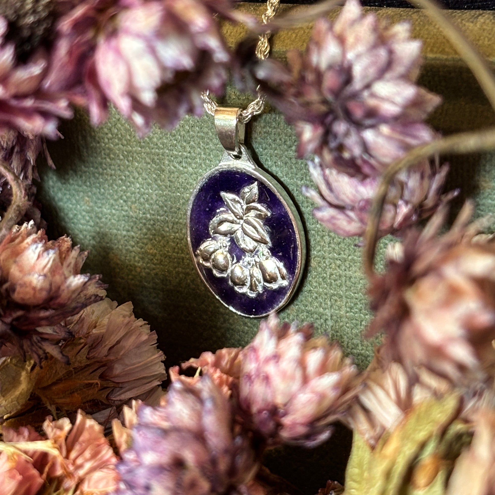 Medallita Murta Morada